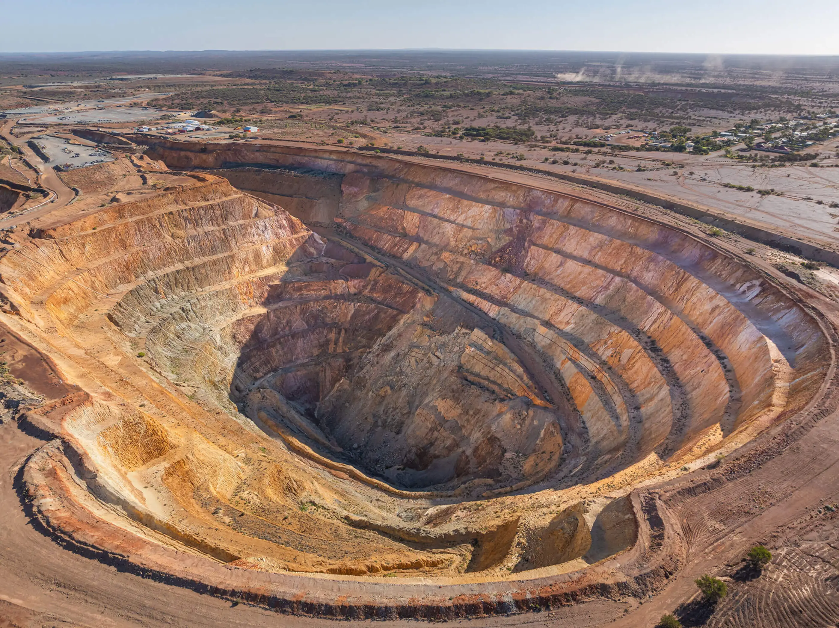 Arid Australian cavern landscape