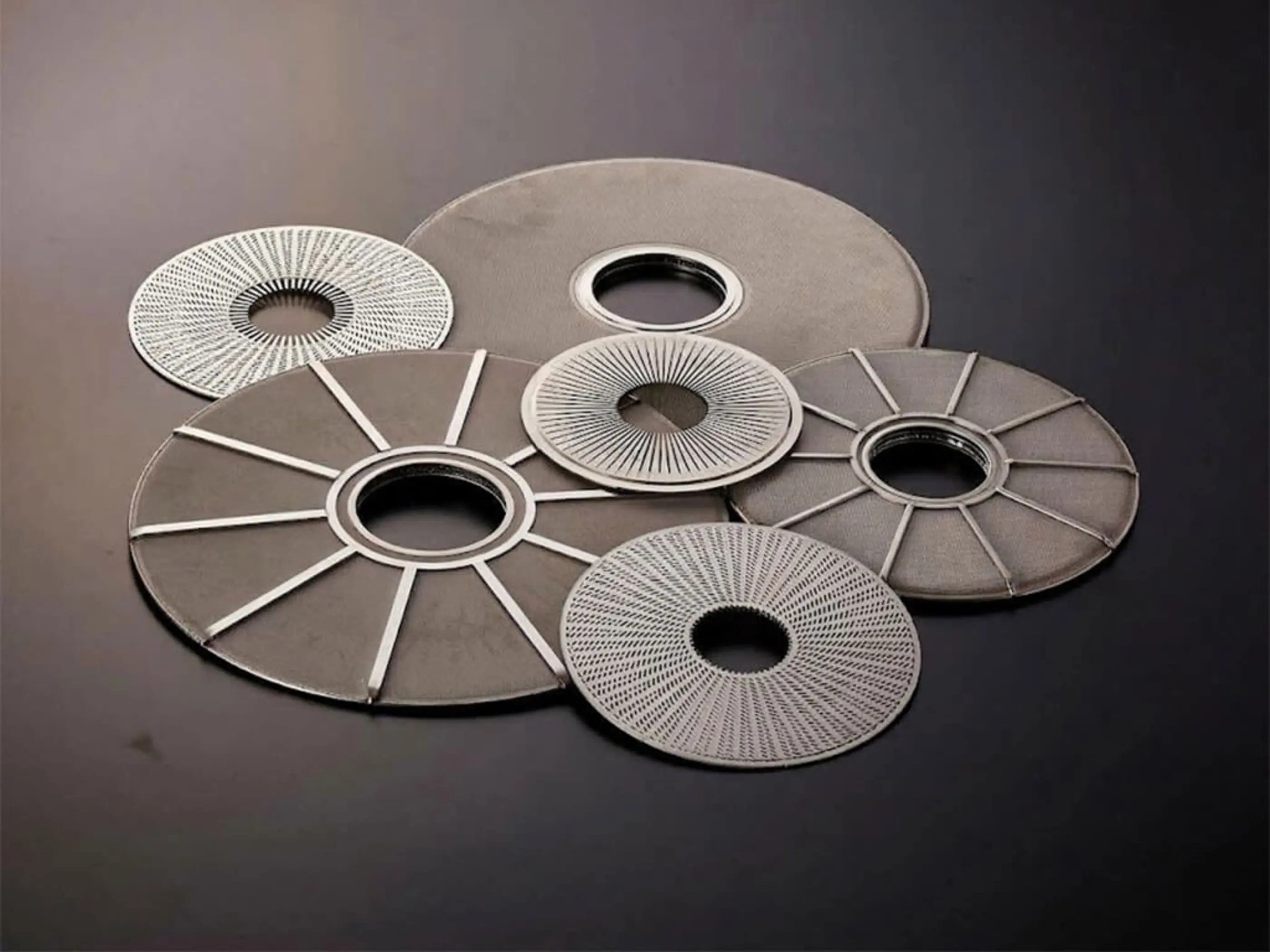 denafilter disc filters in a pile