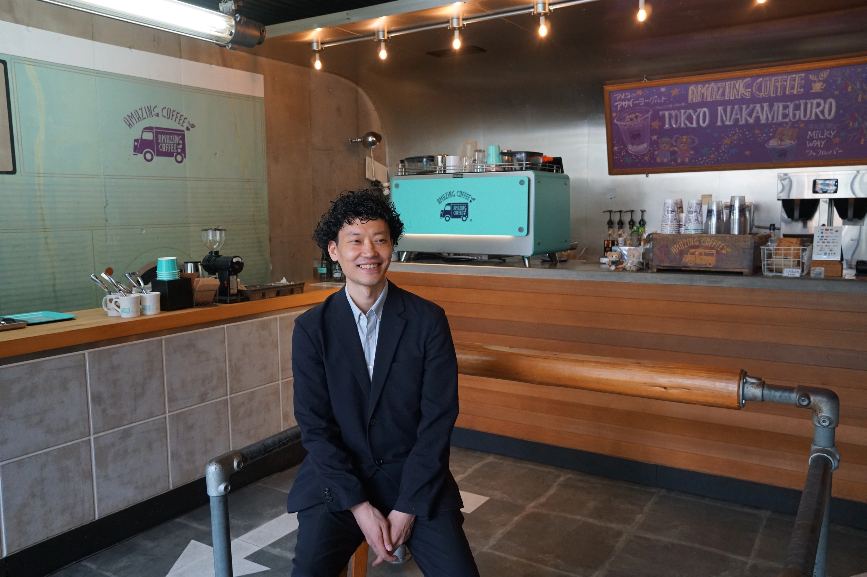 AMAZING COFFEE 片山様 取材時の様子