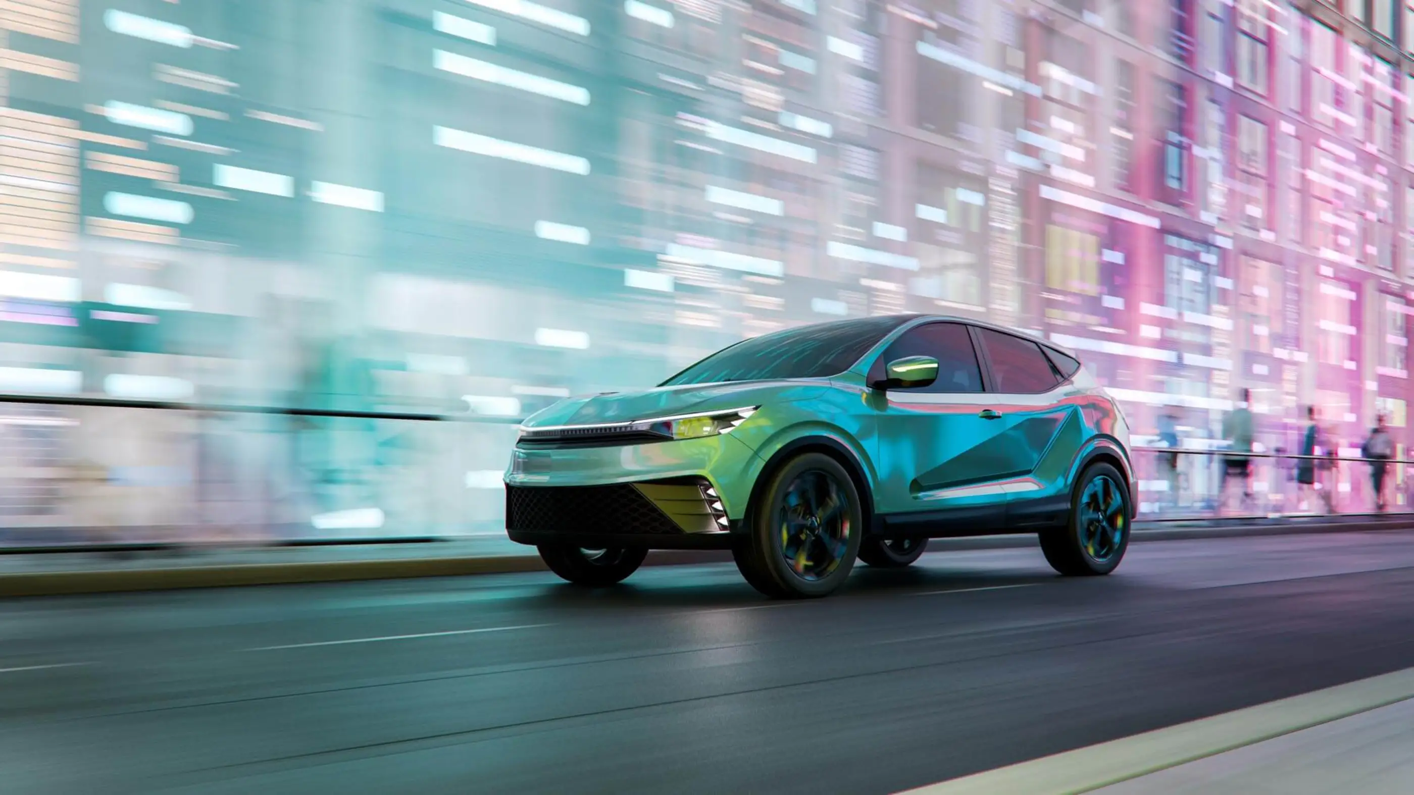 green suv