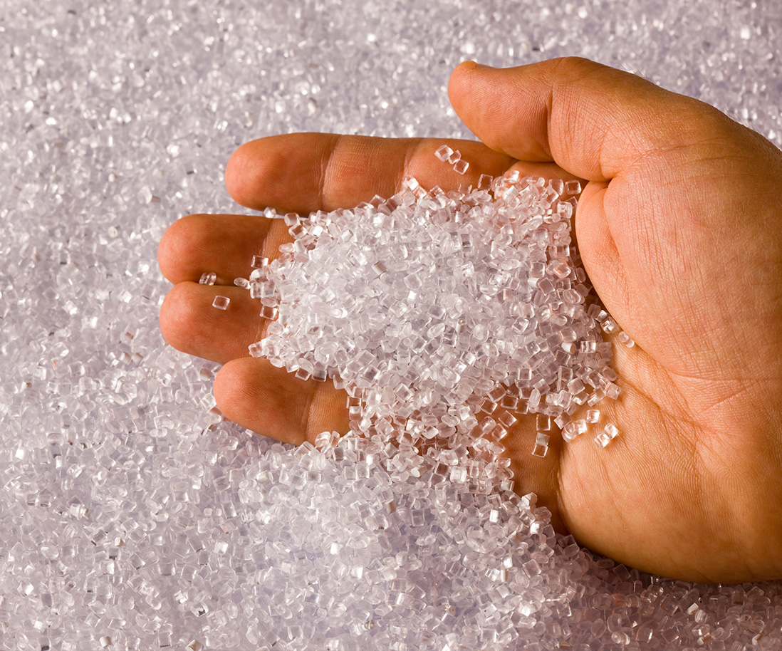 50-50 Plastic Resin Pellets.